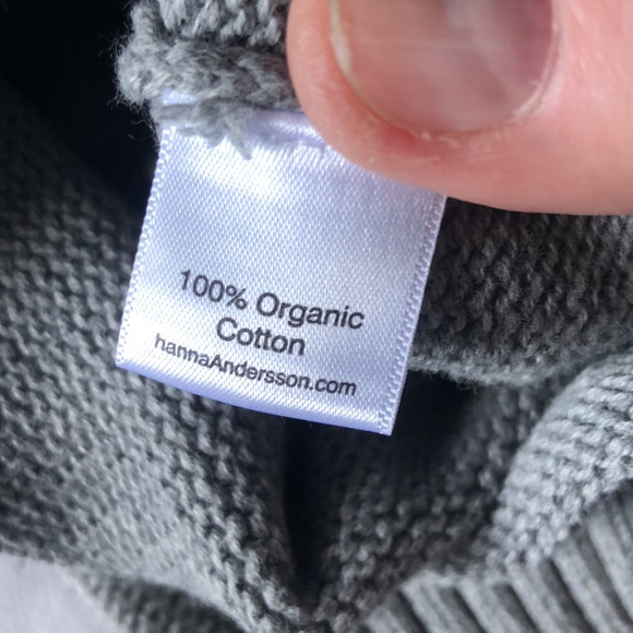 Hanna Andersson Organic Cotton Sweater Knit Overalls. Gray, Size 0-3 Months. EUC - Picture 12 of 13